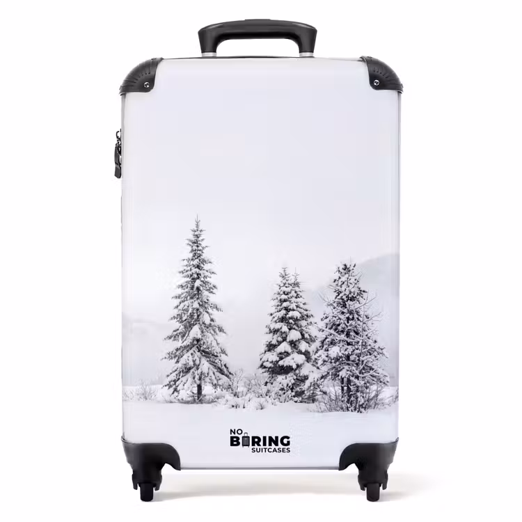 Koffer - Fijnsparren - Sneeuw - Winter - Landschap - Stilte — 1