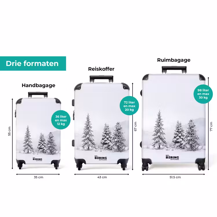Koffer - Fijnsparren - Sneeuw - Winter - Landschap - Stilte — 8