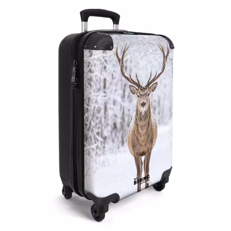 Koffer - Hert - Winter - Bos - Natuur - Wit — 2