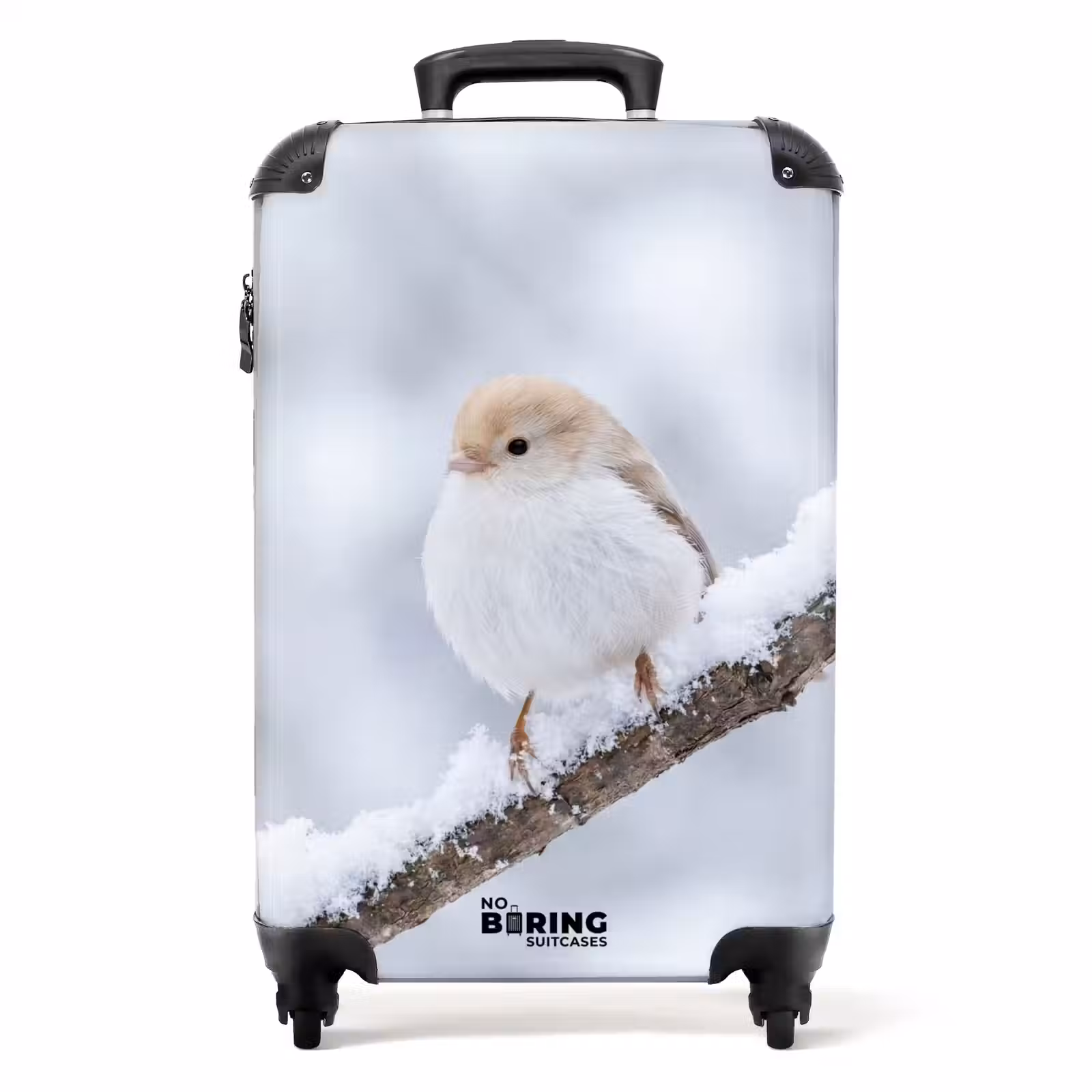 Koffer - Vogeltje - Sneeuw - Tak - Winter - Zacht — 1