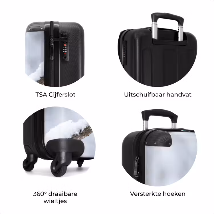 Koffer - Vogeltje - Sneeuw - Tak - Winter - Zacht — 7
