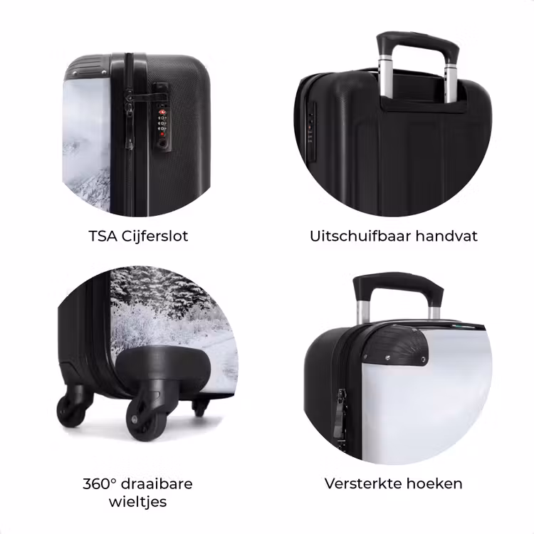 Koffer - Weg - Bergen - Sneeuw - Naaldbos - Avontuurlijk — 7