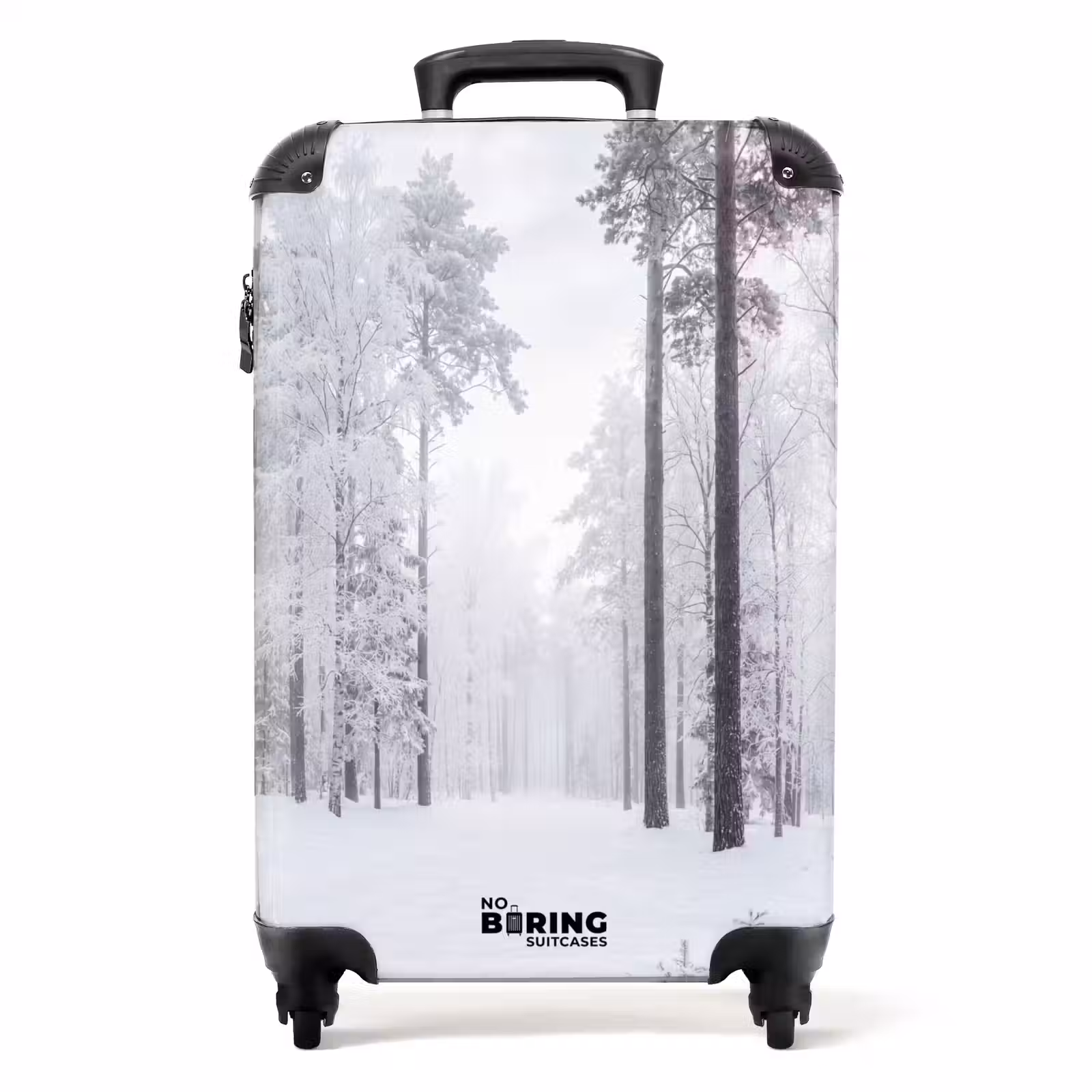 Koffer - Bos - Sneeuw - Pad - Winter - Stilte — 1