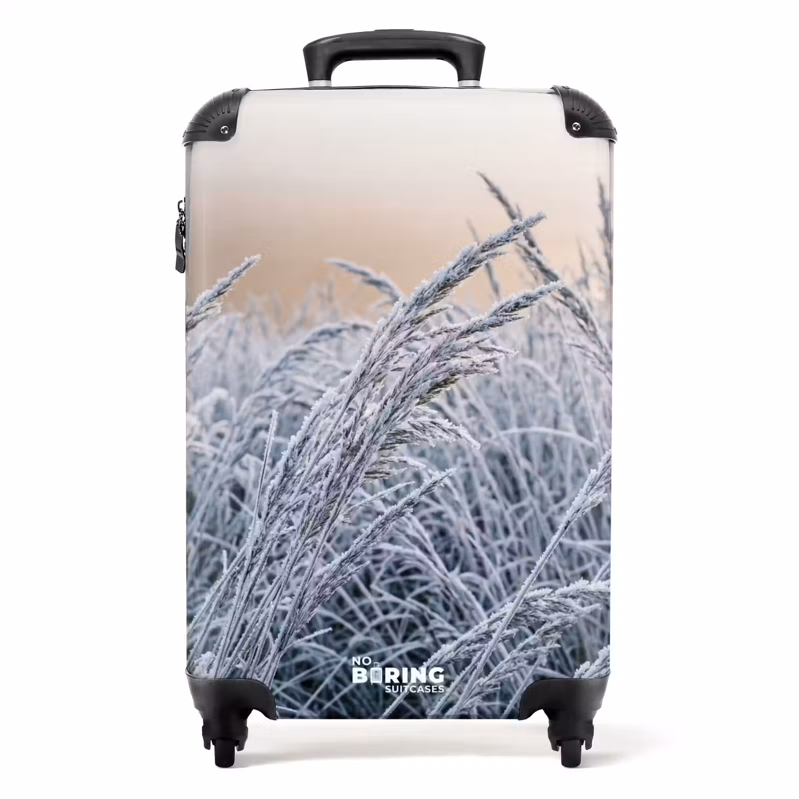Koffer - Rijp - Gras - Kristallen - Winter - Minimalistisch — 1