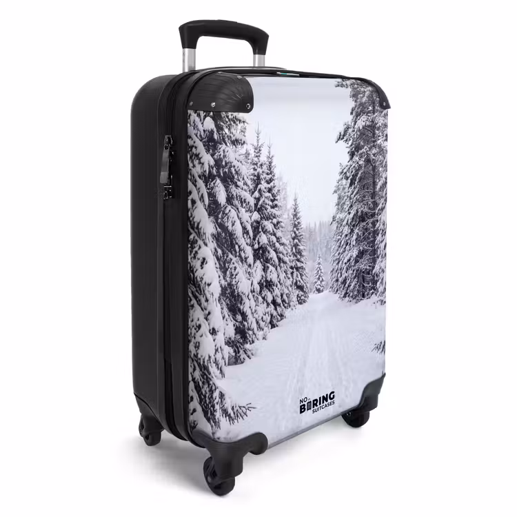 Koffer - Bos - Winter - Sneeuw - Pad - Natuur — 2