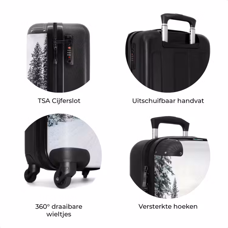 Koffer - Weg - Sneeuw - Naaldbos - Winter - Avontuurlijk — 7