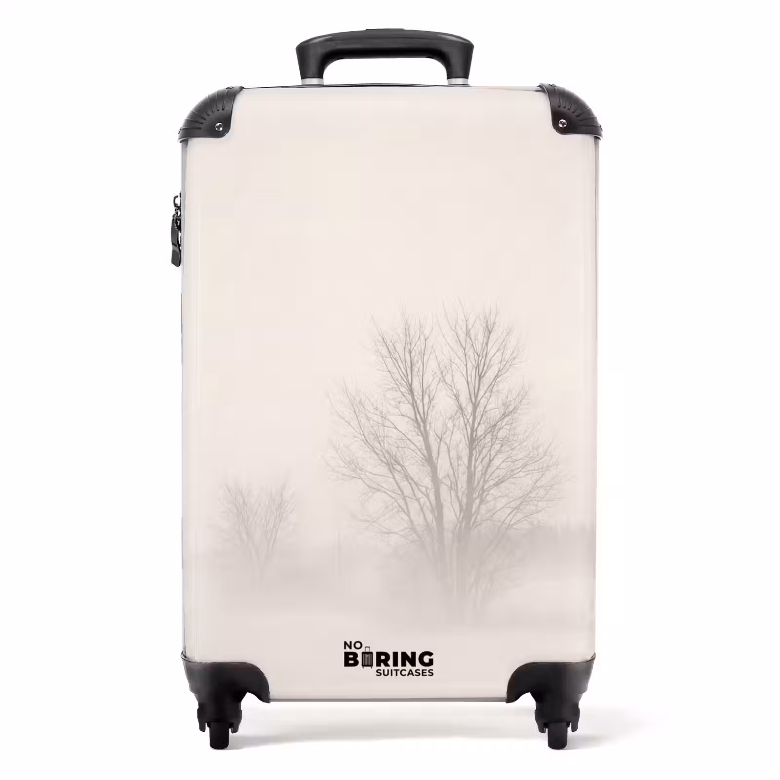 Koffer - Boom - Mist - Sneeuw - Winter - Minimalistisch — 1