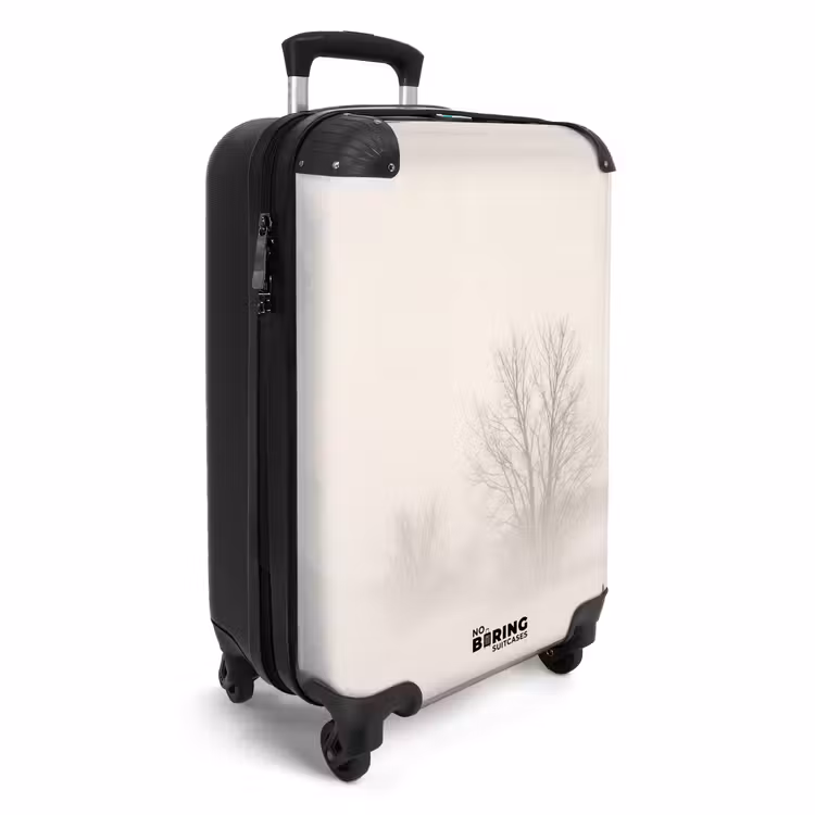 Koffer - Boom - Mist - Sneeuw - Winter - Minimalistisch — 2