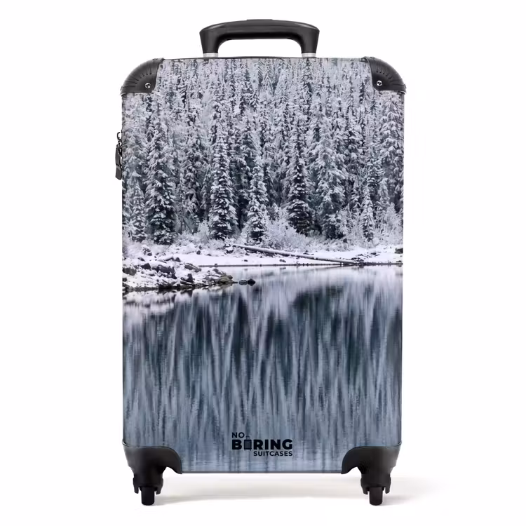 Koffer - Bos - Reflectie - Meer - Winter - Serene — 1