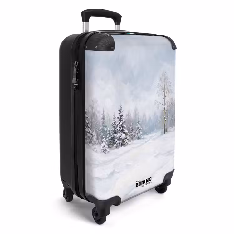 Koffer - Bospad - Dennen - Sneeuw - Winter - Rustgevend — 2