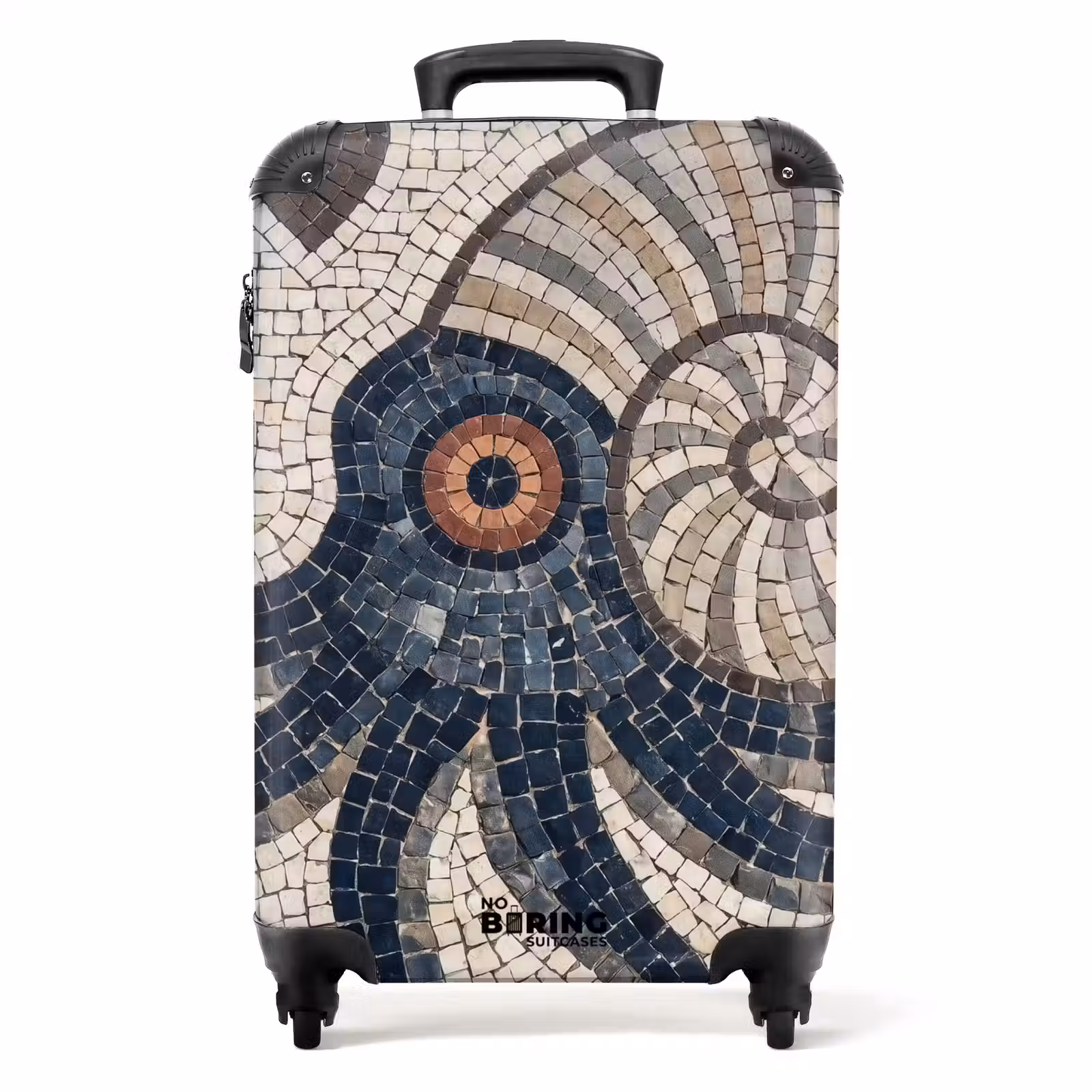 Koffer - Zeeleven - Mozaïek - Kunst - Vintage - Beige — 1