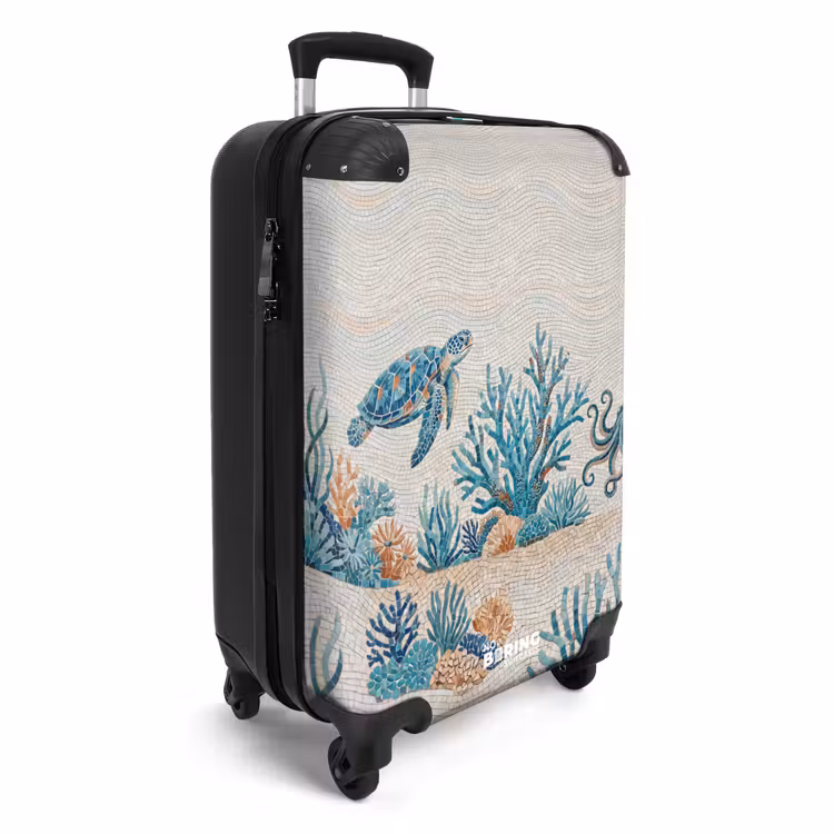 Koffer - Dieren - Onderwater - Natuur - Mozaïek - Blauw — 2