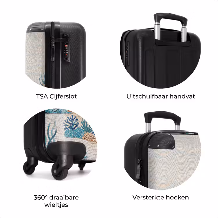 Koffer - Dieren - Onderwater - Natuur - Mozaïek - Blauw — 7