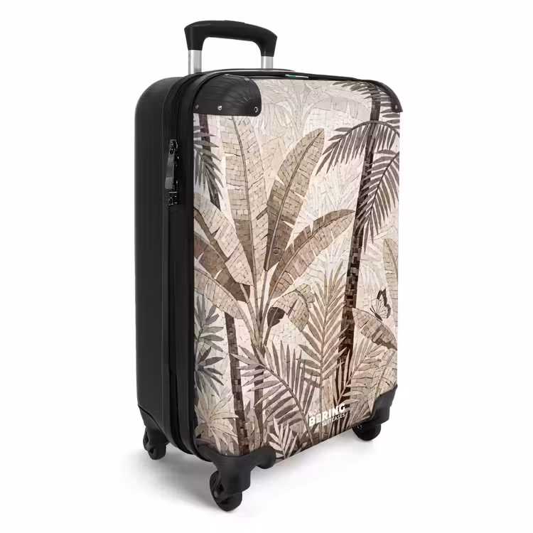 Koffer - Natuur - Bladeren - Landschap - Mozaïek - Beige — 2
