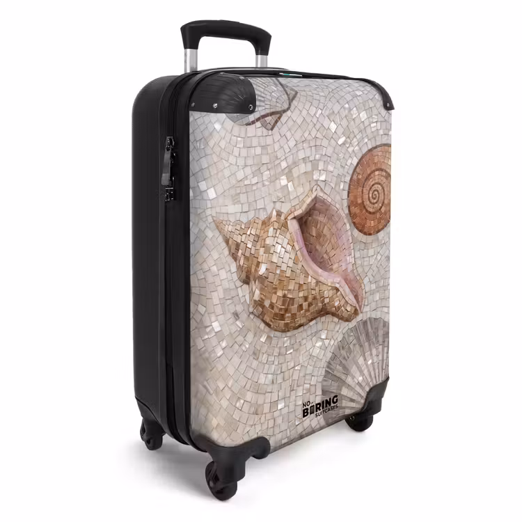 Koffer - Schelp - Mozaïek - Zee - Beige - Modern — 2