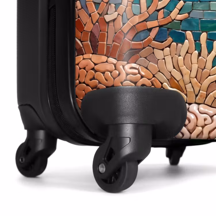 Koffer - Zeehond - Mozaïek - Onderwater - Dieren - Blauw — 6