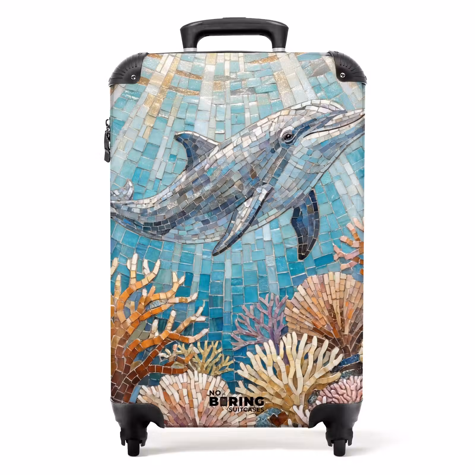 Koffer - Dieren - Mozaïek - Oceaan - Koraal - Blauw — 1