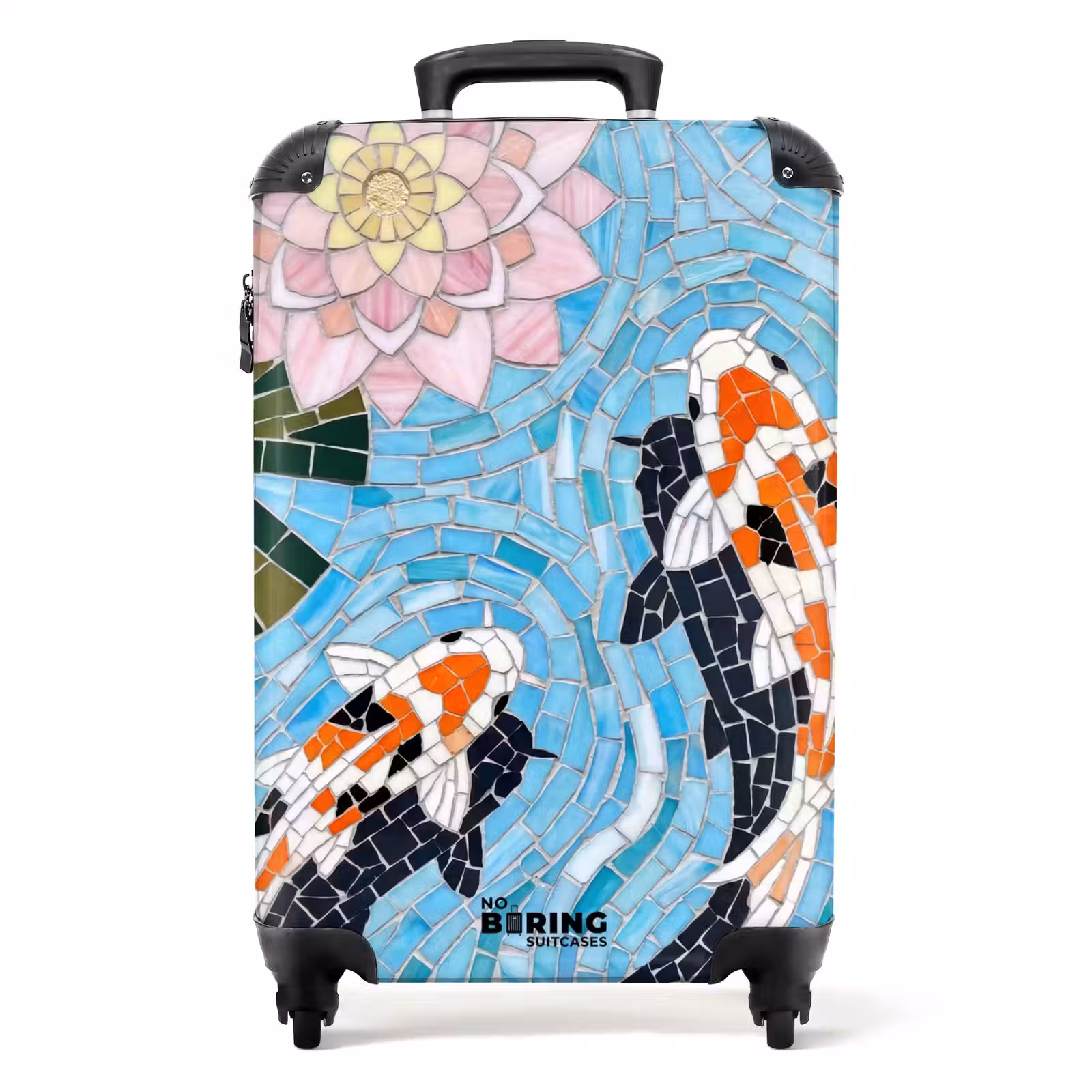 Koffer - Vis - Water - Natuur - Mozaïek - Blauw — 1