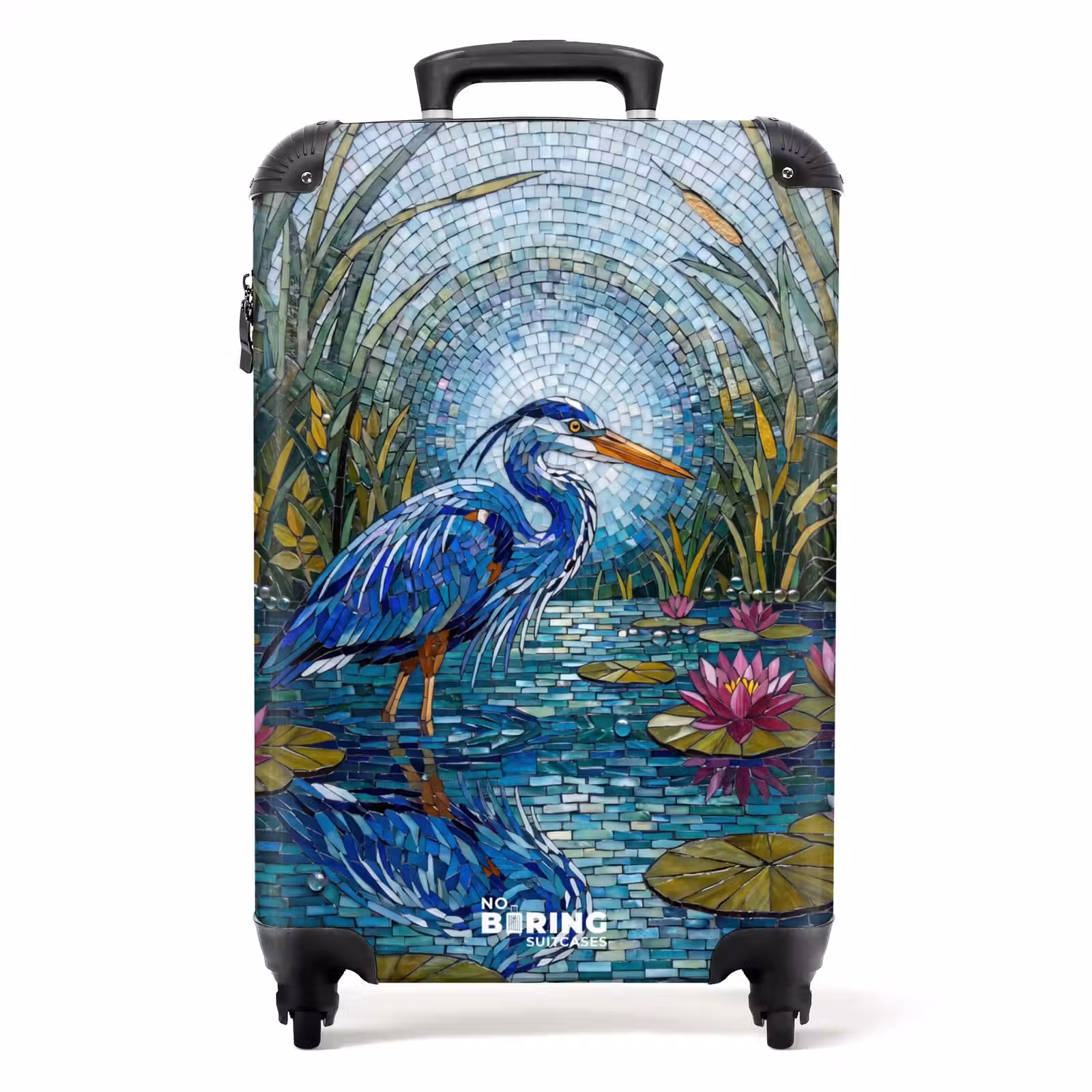 Koffer - Vogel - Water - Natuur - Abstract - Blauw — 1