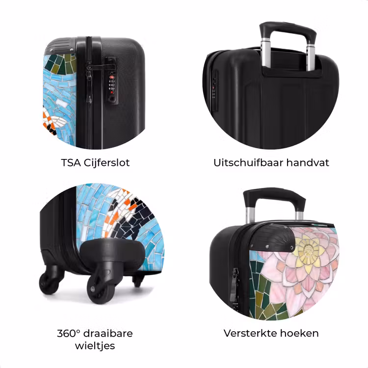 Koffer - Vis - Water - Natuur - Mozaïek - Blauw — 7