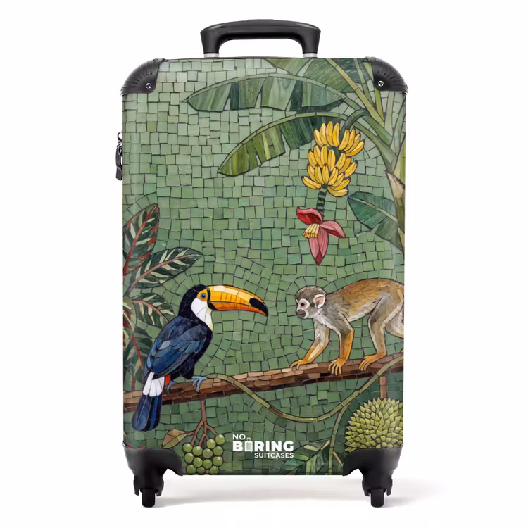 Koffer - Vogel - Dier - Jungle - Mozaïek - Natuur — 1
