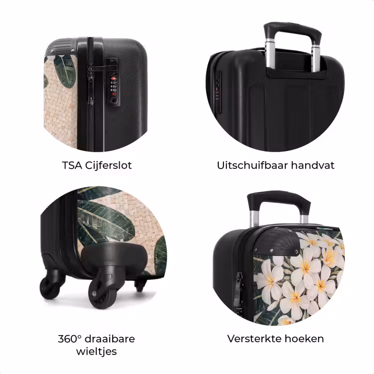 Koffer - Vogel - Mozaïek - Tropisch - Natuur - Kleurrijk — 7