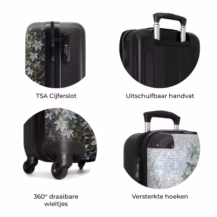 Koffer - Vrouw - Klassiek - Mozaiëk - Natuur - Groen — 7