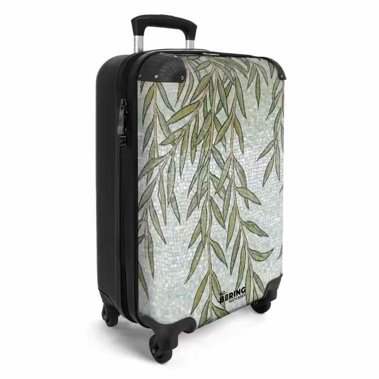 Koffer - Planten - Mozaïek - Patroon - Groen - Blauw — 2