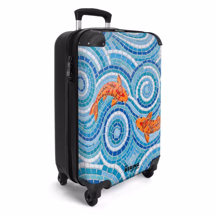 Koffer - Vis - Mozaïek - Water - Decoratief - Blauw — 2
