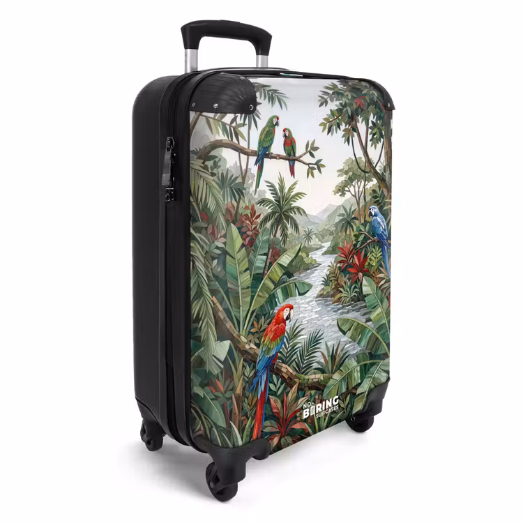 Koffer - Vogel - Jungle - Natuur - Mozaïek - Groen — 2