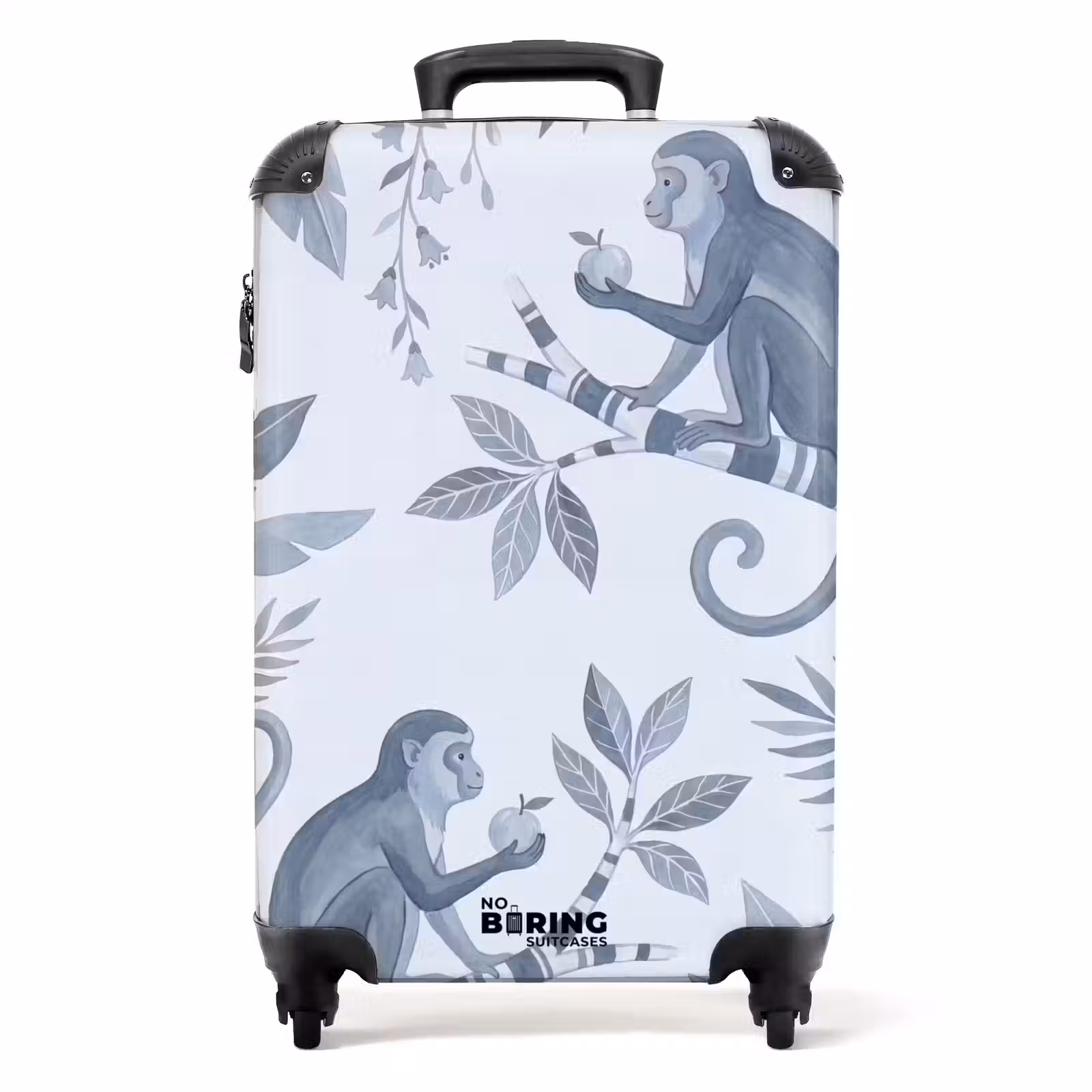 Koffer - Aap - Boom - Bladeren - Jungle - Illustratie — 1