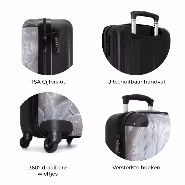 Koffer - Aap - Boom - Jungle - Natuur - Grijs — 7