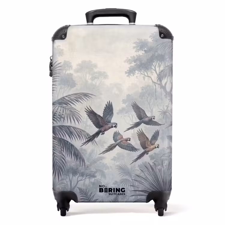 Koffer - Vogel - Vliegend - Jungle - Vintage - Dieren — 1