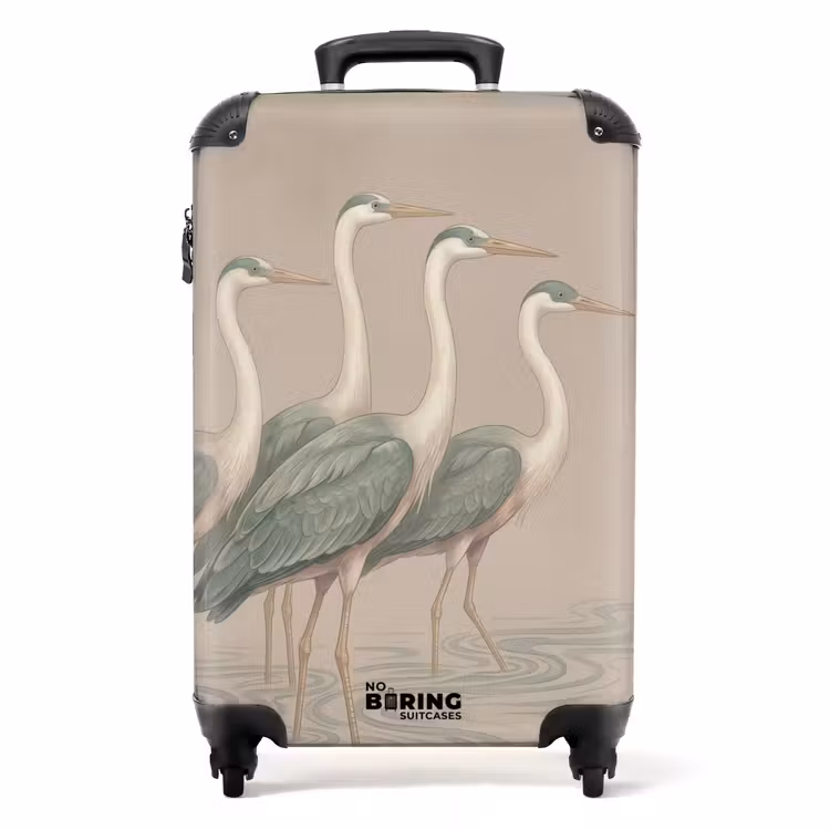 Koffer - Vogel - Water - Natuur - Vintage — 1