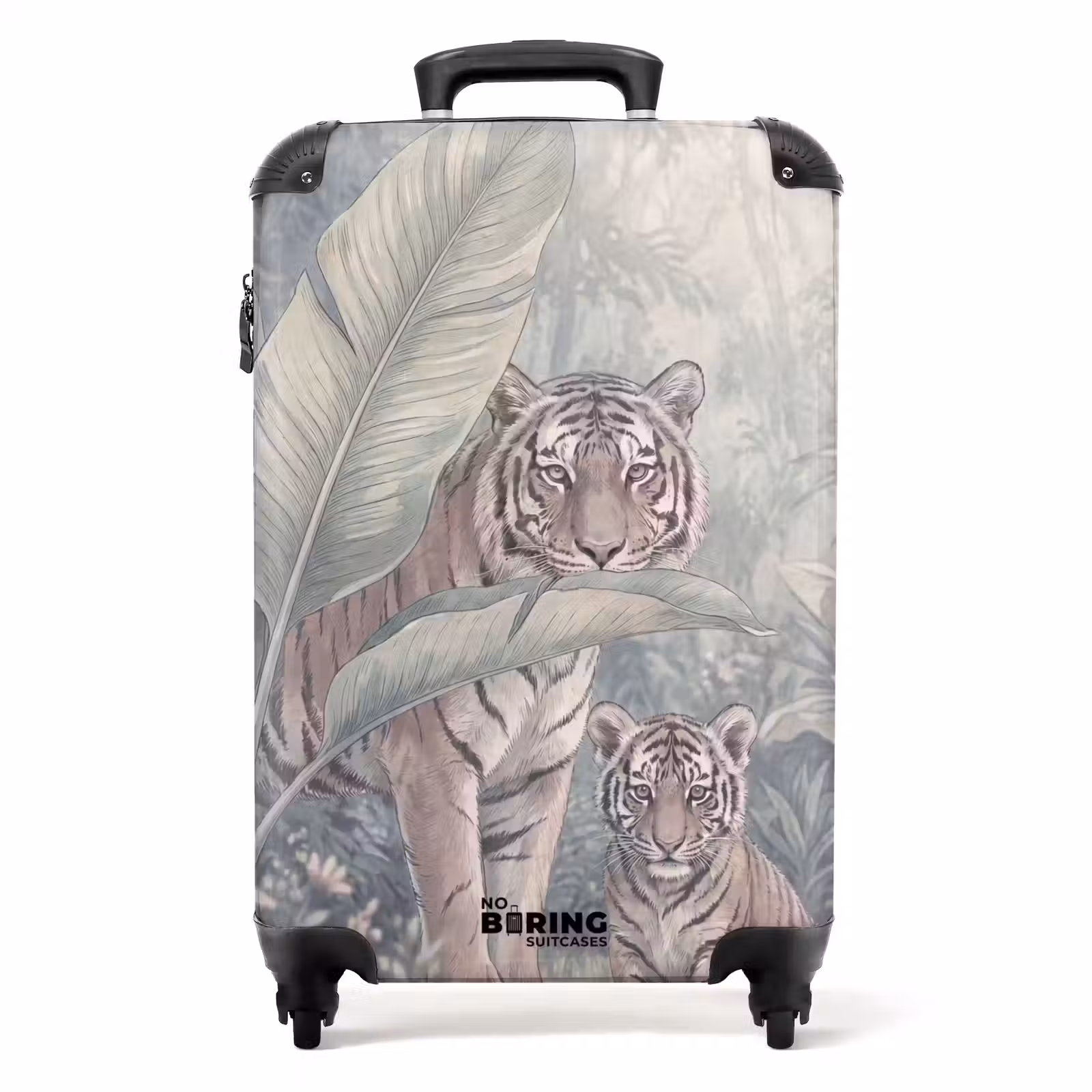 Koffer - Tijger - Welp - Jungle - Illustratie - Dieren — 1