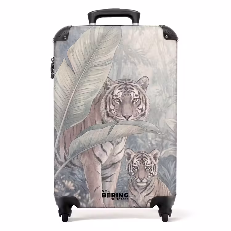 Koffer - Tijger - Welp - Jungle - Illustratie - Dieren — 1