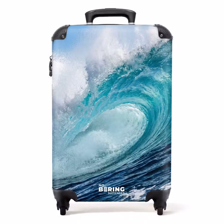 Koffer - Golf - Oceaan - Water - Dynamisch - Blauw — 1