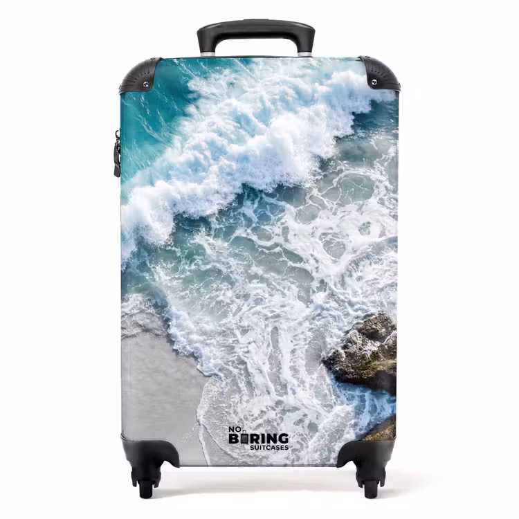 Koffer - Zee - Golf - Strand - Natuur - Blauw — 1