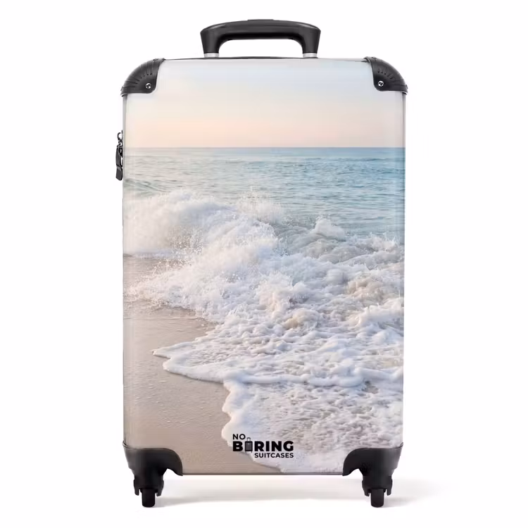 Koffer - Zee - Golven - Strand - Natuur - Wit — 1