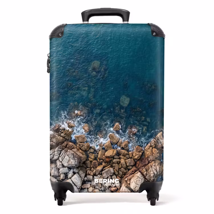 Koffer - Zee - Kustlijn - Natuur - Abstract - Blauw — 1