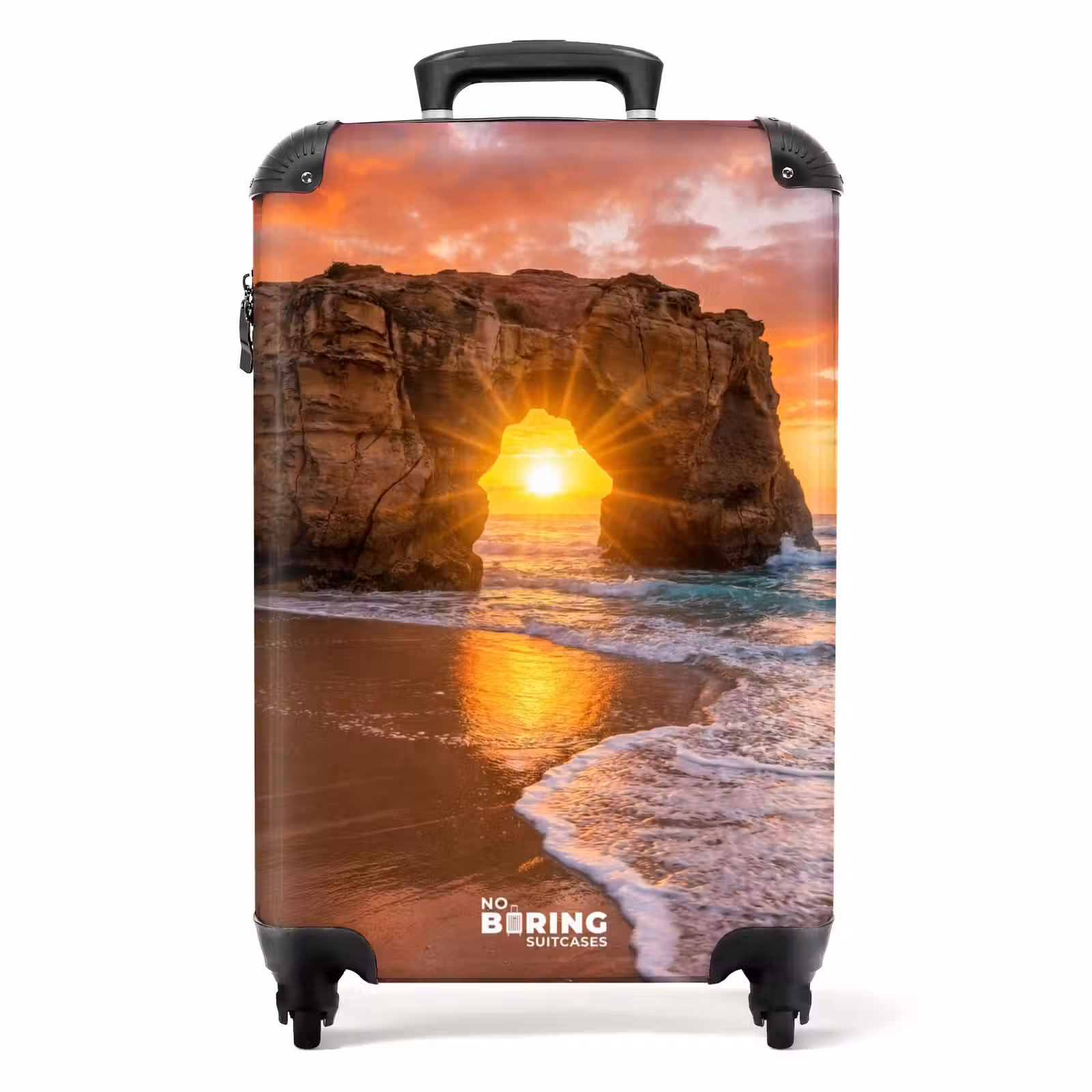 Koffer - Kust - Rots - Zonsondergang - Zee - Natuur — 1