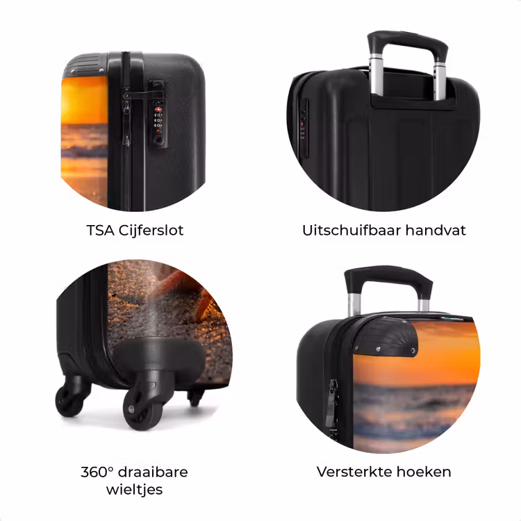 Koffer - Kreeft - Strand - Natuur - Zonsondergang - Oranje — 7