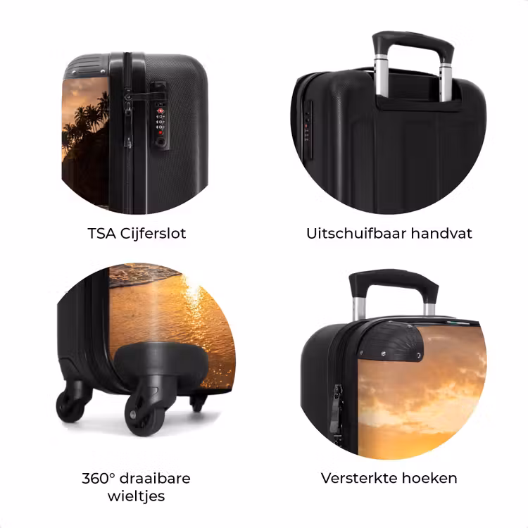 Koffer - Strand - Zonsondergang - Natuur - Tropisch - Oranje — 7