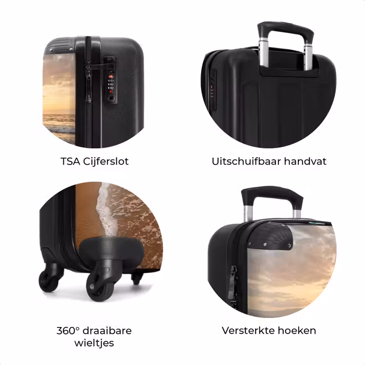 Koffer - Zee - Kustlijn - Wolken - Landschap - Oranje — 7