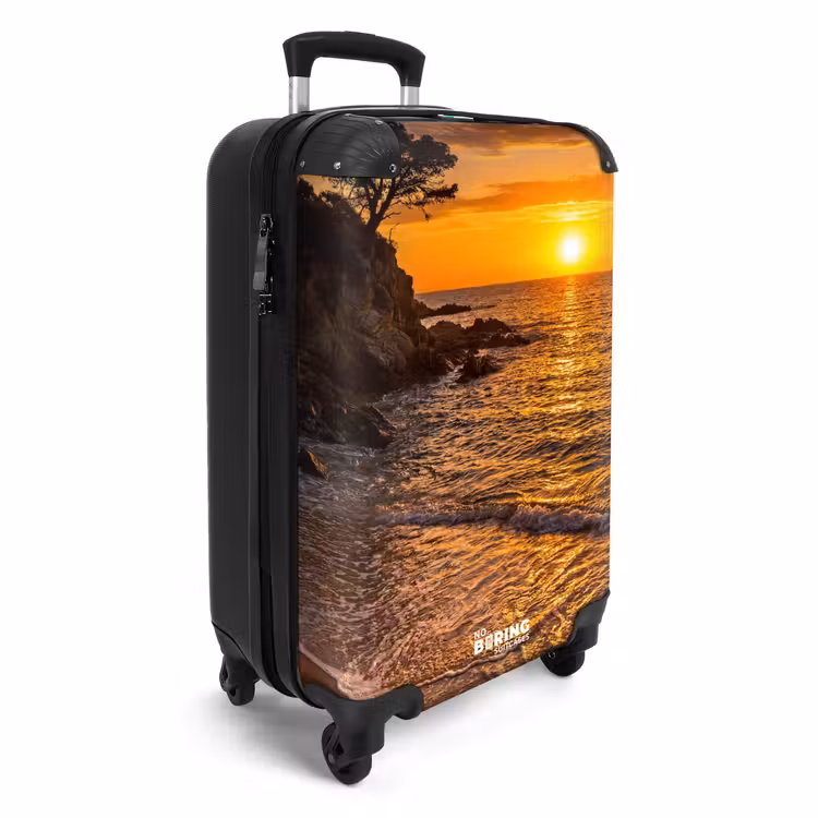 Koffer - Zee - Kust - Zonsondergang - Natuur - Oranje — 2