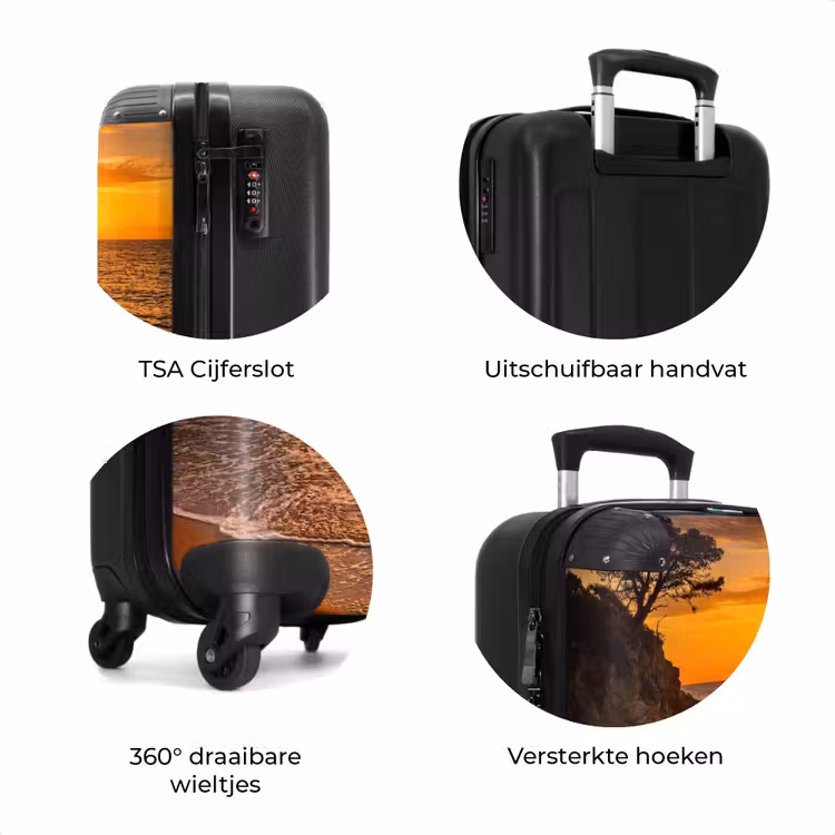 Koffer - Zee - Kust - Zonsondergang - Natuur - Oranje — 7