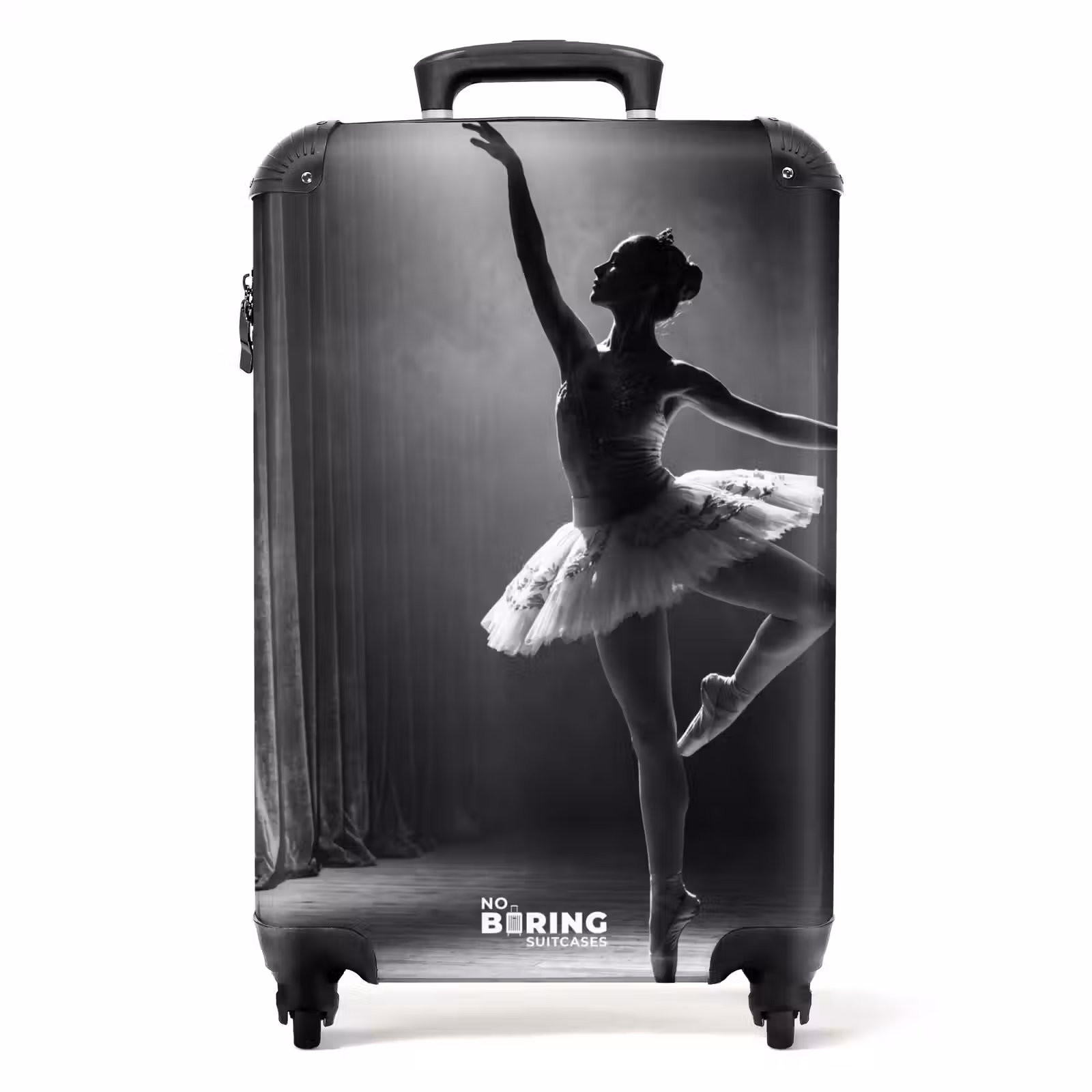 Koffer - Danser - Podium - Zwart-wit - Kunst - Klassiek — 1
