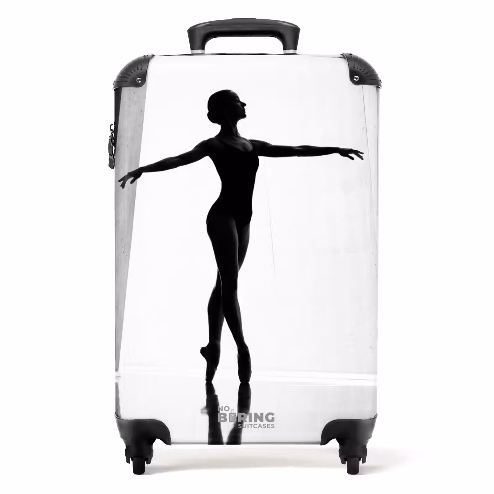 Koffer - Danser - Silhouette - Kunst - Modern - Zwart-wit — 1