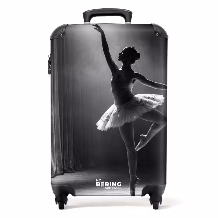 Koffer - Danser - Podium - Zwart-wit - Kunst - Klassiek — 1