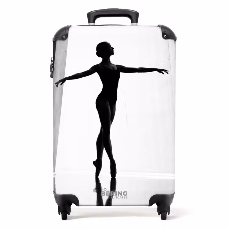 Koffer - Danser - Silhouette - Kunst - Modern - Zwart-wit — 1